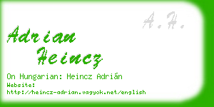 adrian heincz business card